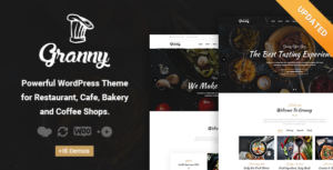 Granny - Chủ đề WordPress Nhà hàng & Quán cà phê thanh lịch