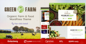 Green Farm - Chủ đề WordPress Thực phẩm hữu cơ