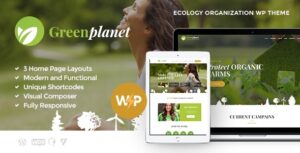 Green Planet | Chủ đề WordPress phi lợi nhuận về môi trường