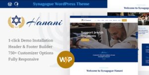 Hanani | Chủ đề WordPress cho cộng đồng Do Thái & Giáo đường Do Thái + RTL