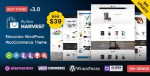 Harvest WP - Chủ đề WooCommerce đa năng của Elementor
