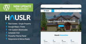 Hauslr - Chủ đề WordPress cho bất động sản đơn lẻ
