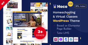 Hoco - Giáo dục LMS & Khóa học trực tuyến Theme Elementor WordPress