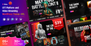 Holaa - Nền tảng OTT và Chủ đề WordPress phát trực tuyến video + RTL