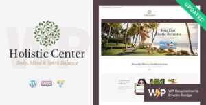 Holistic Center - Chủ đề WordPress cho tiệm spa và chăm sóc sức khỏe