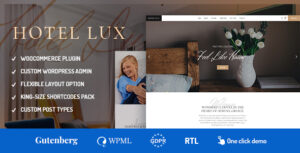 Hotel Lux - Chủ đề WordPress Resort & SPA