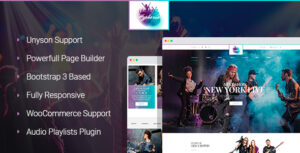 Hyphoria - Chủ đề WordPress Rock Band