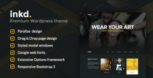 Inkd. Tattoo Studio Chủ đề Wordpress một trang