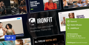 Ironfit - Chủ đề WordPress về thể hình, phòng tập thể dục và Crossfit