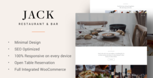 Jack - Chủ đề WordPress Nhà hàng