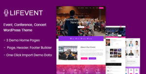 Lifevent - Chủ đề WordPress Hội nghị Sự kiện