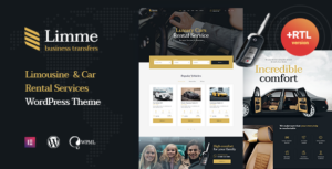 Limme - Chủ đề WordPress cho dịch vụ xe limousine và đại lý xe hơi + RTL