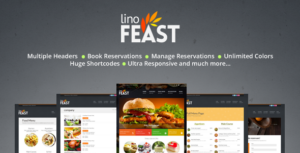 LinoFeast: Chủ đề WordPress đáp ứng cho nhà hàng