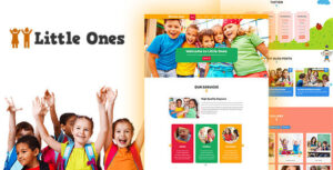 Little Ones - Chủ đề WordPress dành cho trẻ em/nhà trẻ một trang