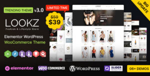 Lookz WP - Chủ đề WooCommerce Wordpress Elementor đa năng