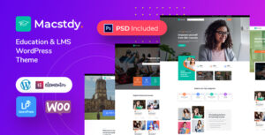 Macstdy - Chủ đề WordPress về LMS & Giáo dục