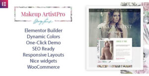 MakeUp Artist Pro - Chủ đề WordPress về làm đẹp và làm tóc