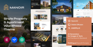 Manoir - Chủ đề WordPress cho bất động sản đơn lẻ và căn hộ