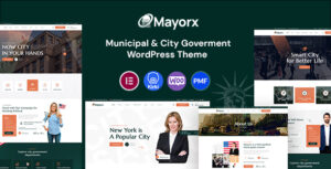 Mayorx – Chủ đề WordPress của chính quyền thành phố và đô thị