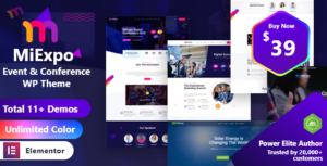 MiExpo | Sự kiện Hội nghị Chủ đề WordPress Elementor