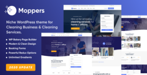 Moppers - Công ty vệ sinh và dịch vụ WordPress Theme