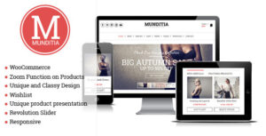 Munditia - Chủ đề WordPress thương mại điện tử đáp ứng