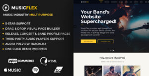 MusicFlex - Chủ đề WordPress dành cho nhạc sĩ