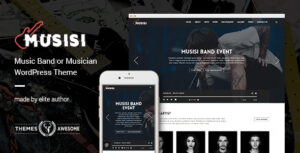 Musisi - Chủ đề WordPress dành cho nhạc sĩ và ban nhạc