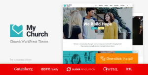 My Church - Chủ đề WordPress về Tôn giáo với Sự kiện, Quyên góp & Bài giảng