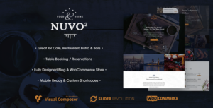 NUVO2 - Chủ đề WordPress cho quán cà phê và nhà hàng