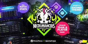 Necromancers - Chủ đề WordPress cho nhóm eSports & Gaming