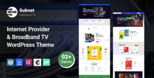Nhà cung cấp Internet Broadband TV WordPress Theme | Dịch vụ Internet - Mạng con