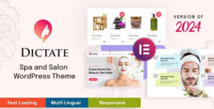 Nhận cuộc hẹn với Dictate - Chủ đề Spa và Salon đáp ứng
