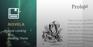 Novela - Chủ đề WordPress về trang đích và đọc sách