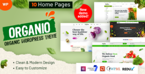 Organio - Cửa hàng thực phẩm hữu cơ WordPress