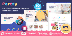 Parezy - Chủ đề WordPress Giáo dục Trị liệu Ngôn ngữ cho Trẻ em