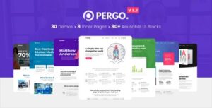 Pergo - Chủ đề trang đích đa năng cho ứng dụng, sản phẩm, xây dựng và trang web tiếp thị doanh nghiệp