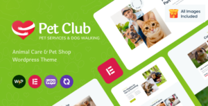 Pets Club - Chủ đề WordPress chăm sóc thú cưng + Cửa hàng