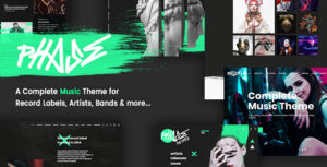 Phase - Một chủ đề WordPress âm nhạc hoàn chỉnh dành cho các hãng thu âm và nghệ sĩ
