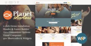 Planet Shakers | Chủ đề WordPress về Nhà thờ & Tôn giáo