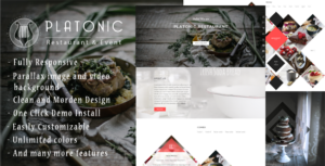 Platonic - Chủ đề WordPress Nhà hàng & Sự kiện