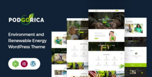 Podgorica - Chủ đề WordPress về Môi trường và Năng lượng tái tạo