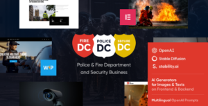 Police Department - Fire & Security WordPress Theme