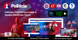 Politicia - Chủ đề WordPress dành cho chính trị gia và diễn giả