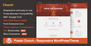 Praise Church - Chủ đề WordPress đáp ứng
