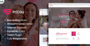 PriDay – Chủ đề WordPress cộng đồng LGBT