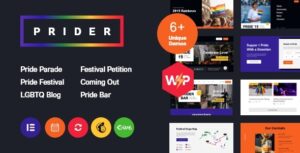 Prider | Chủ đề WordPress + Thanh Lễ hội Quyền LGBT & Người đồng tính