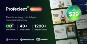 Profecient - Multipurpose Elementor Business & WooCommerce WordPress Theme