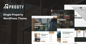 Prooty - Chủ đề WordPress Bất động sản đơn lẻ
