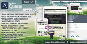 Quasar - Chủ đề WordPress với Animation Builder